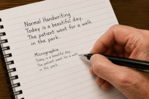 Handwriting Changes (Micrographia) - Airaavata Hospitals