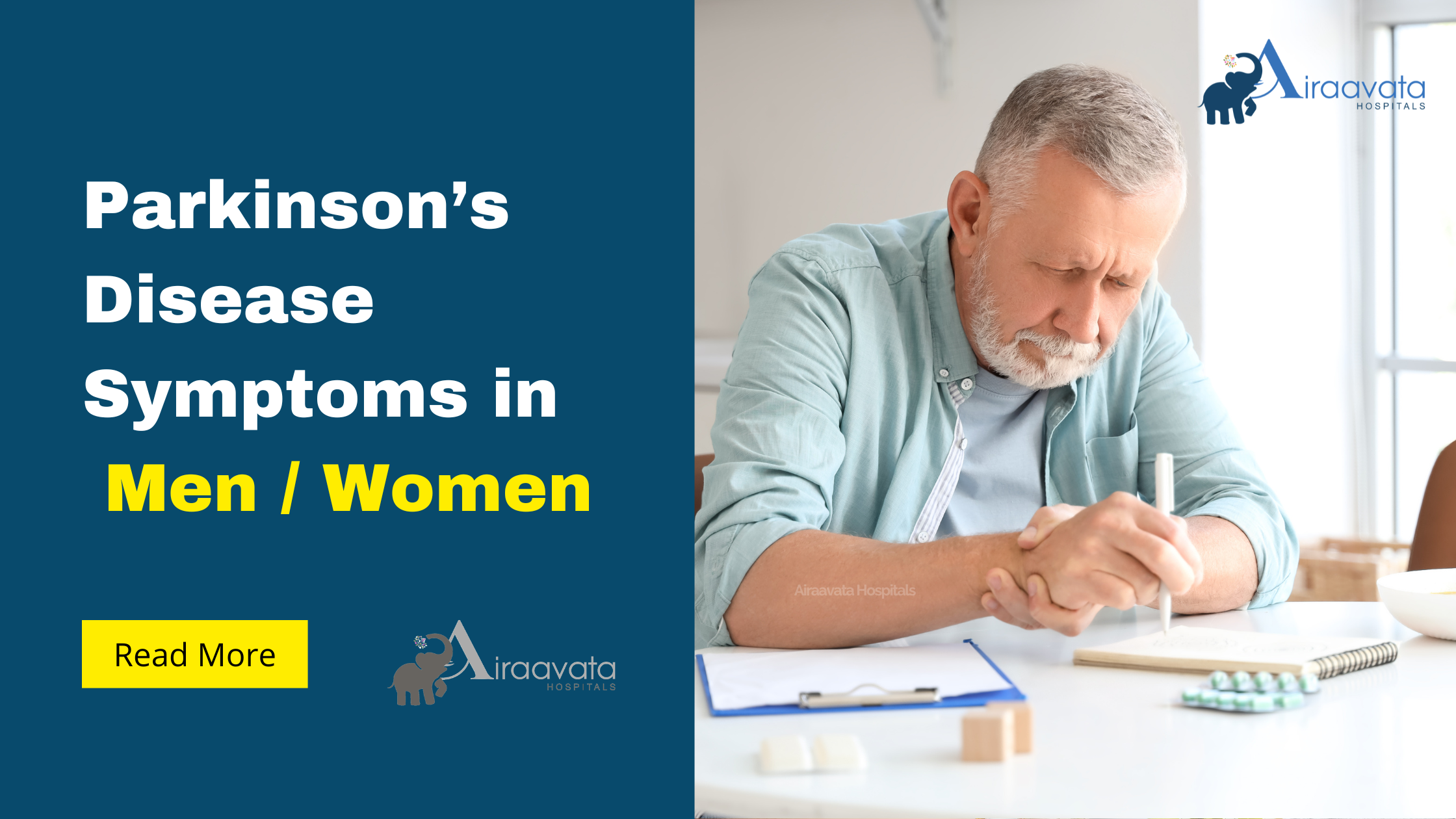 Parkinson’s Disease Symptoms in men and women - Airaavata Hospitals