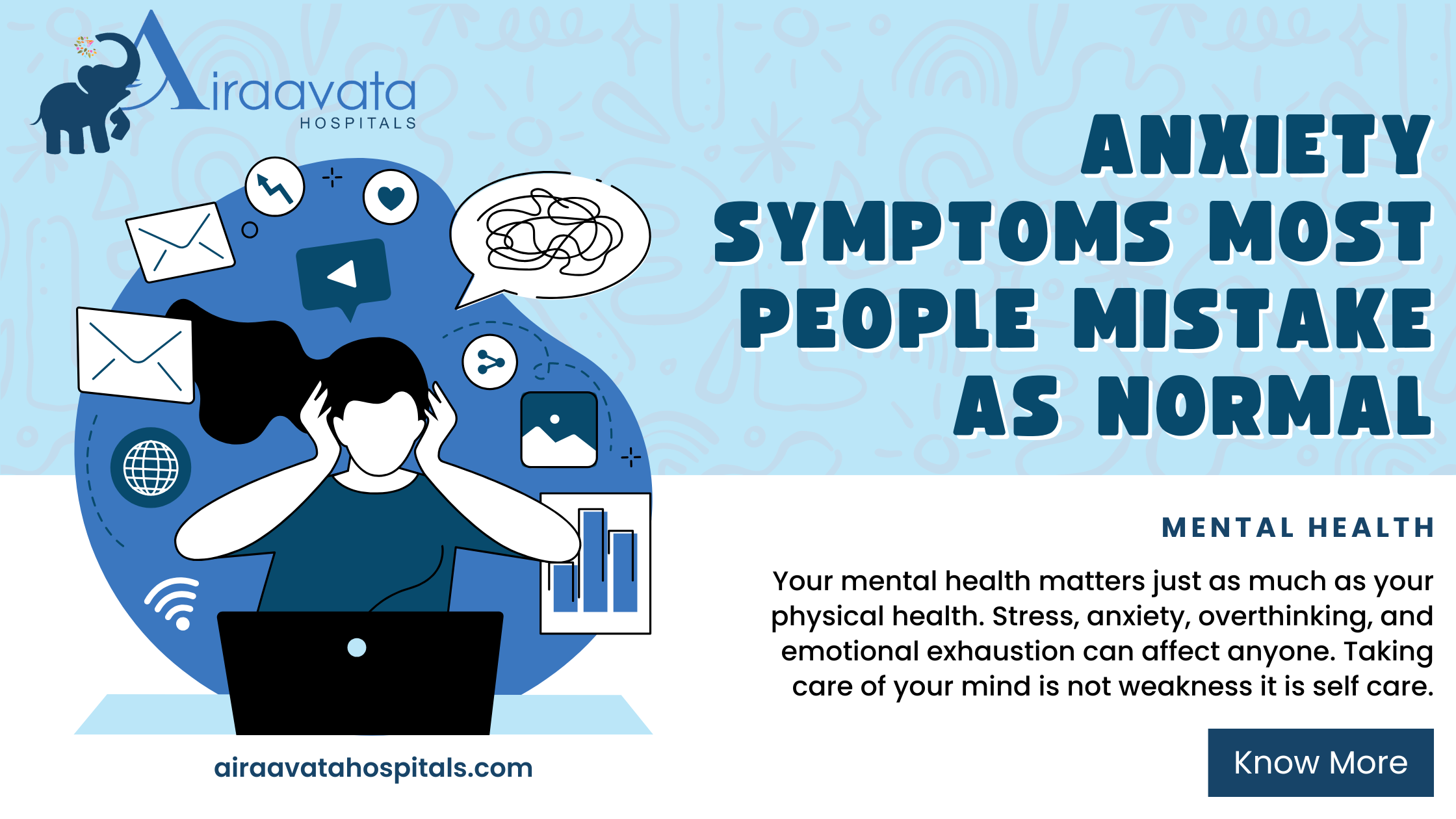 Anxiety Symptoms Most People Mistake as Normal - Airaavata Hospitals Tellapur
