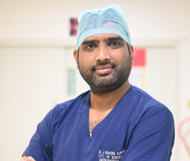 Dr J. Kishore Kumar Gestroentrology. Airaavata Hospitals- Tellapur