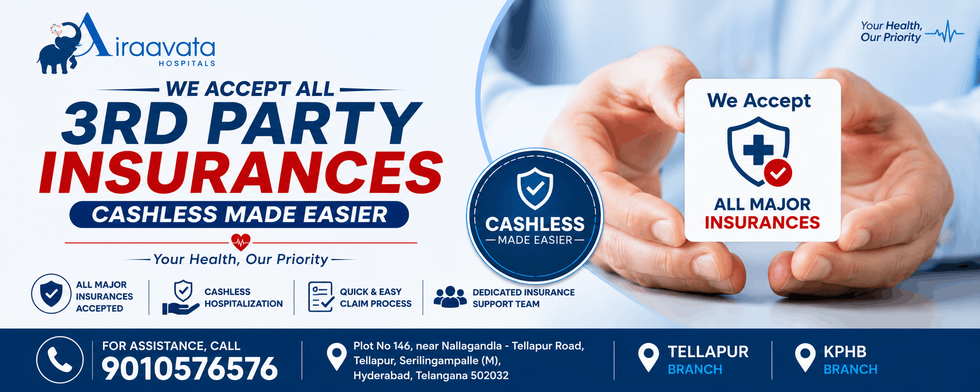 3rd Party Insurances Accepted here - Airaavata Hospitals